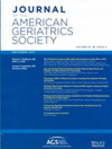 Journal Of The American Geriatrics Society